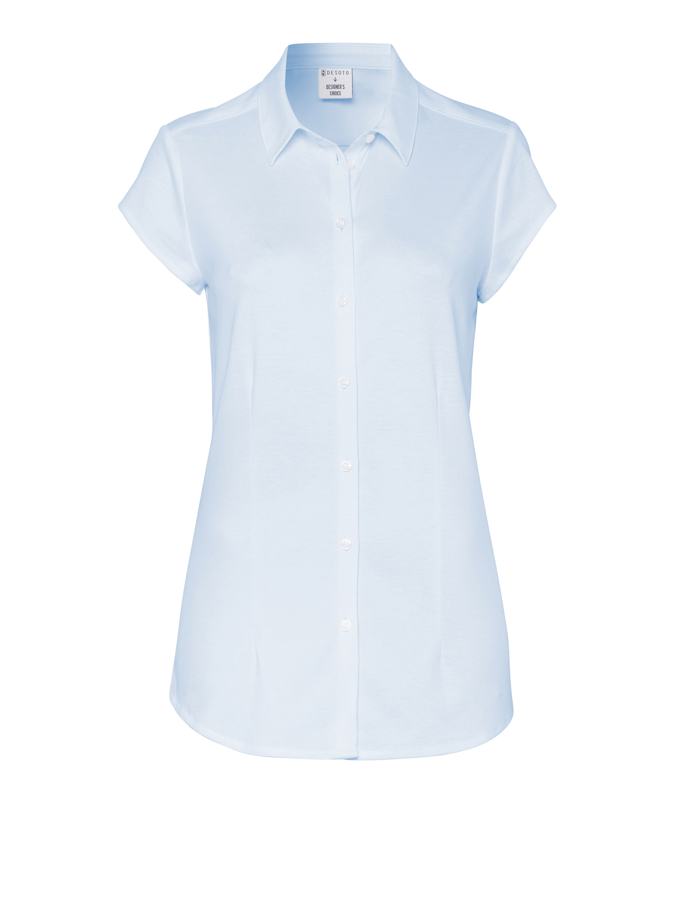 Blouse Pia small stripe white blue hollow Blouse Pia small stripe white blue hollow