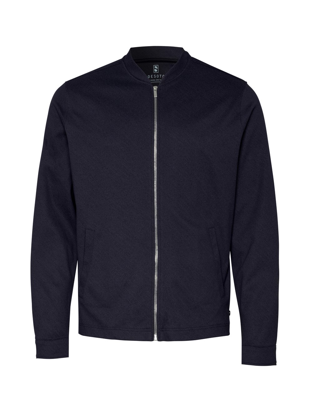 Herrenjacke Casual College Jacket in dark navy twill, freigestellte Produktansicht