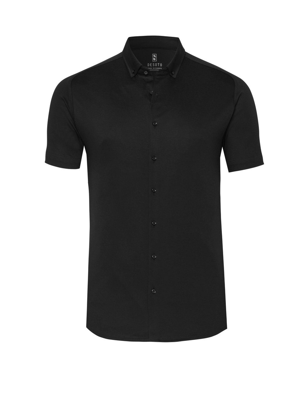 Hemd Modern Button Down solid black Freisteller