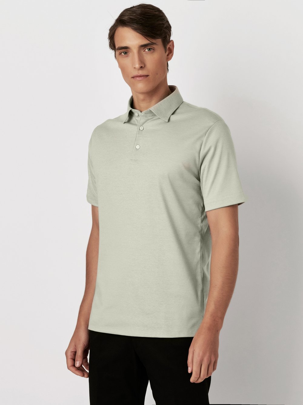 Polo | Style »Essential Polo Kent« light green piquè