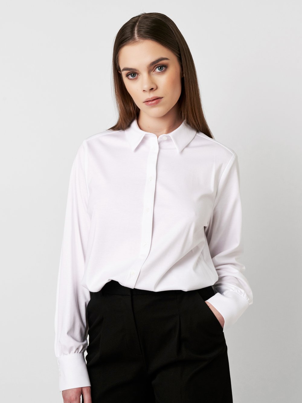 Blouse Lizzy white  front view Blouse Lizzy white  front view