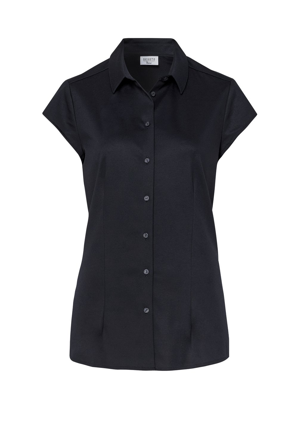 Bluse Pia solid black Freisteller