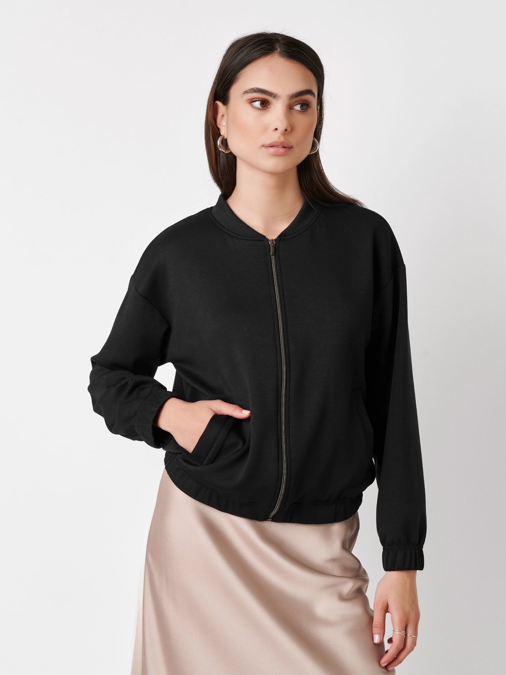 Jacket Selma black front view