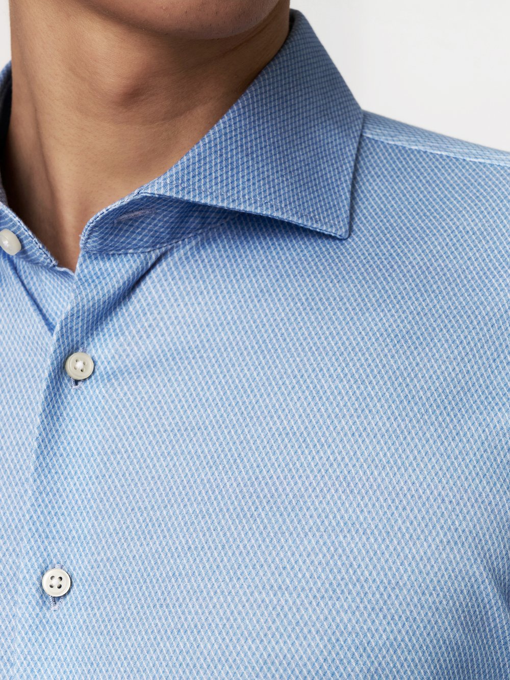 Hemd Essential Hai light blue fake Detailansicht Hemd Essential Hai light blue fake Detailansicht