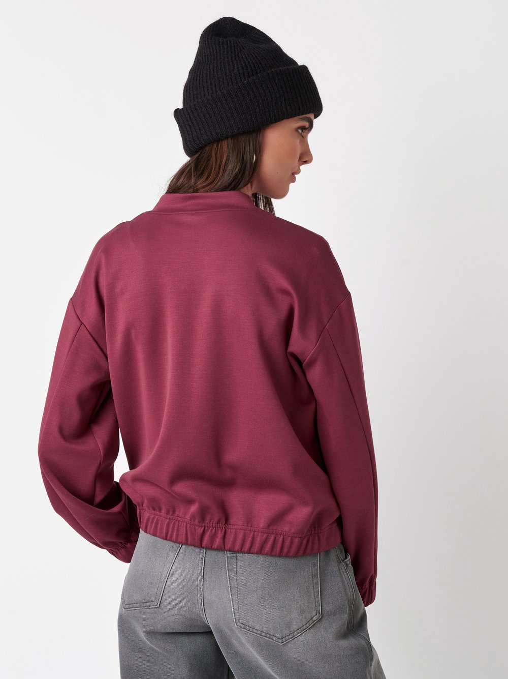Jacket Selma burgundy rear view