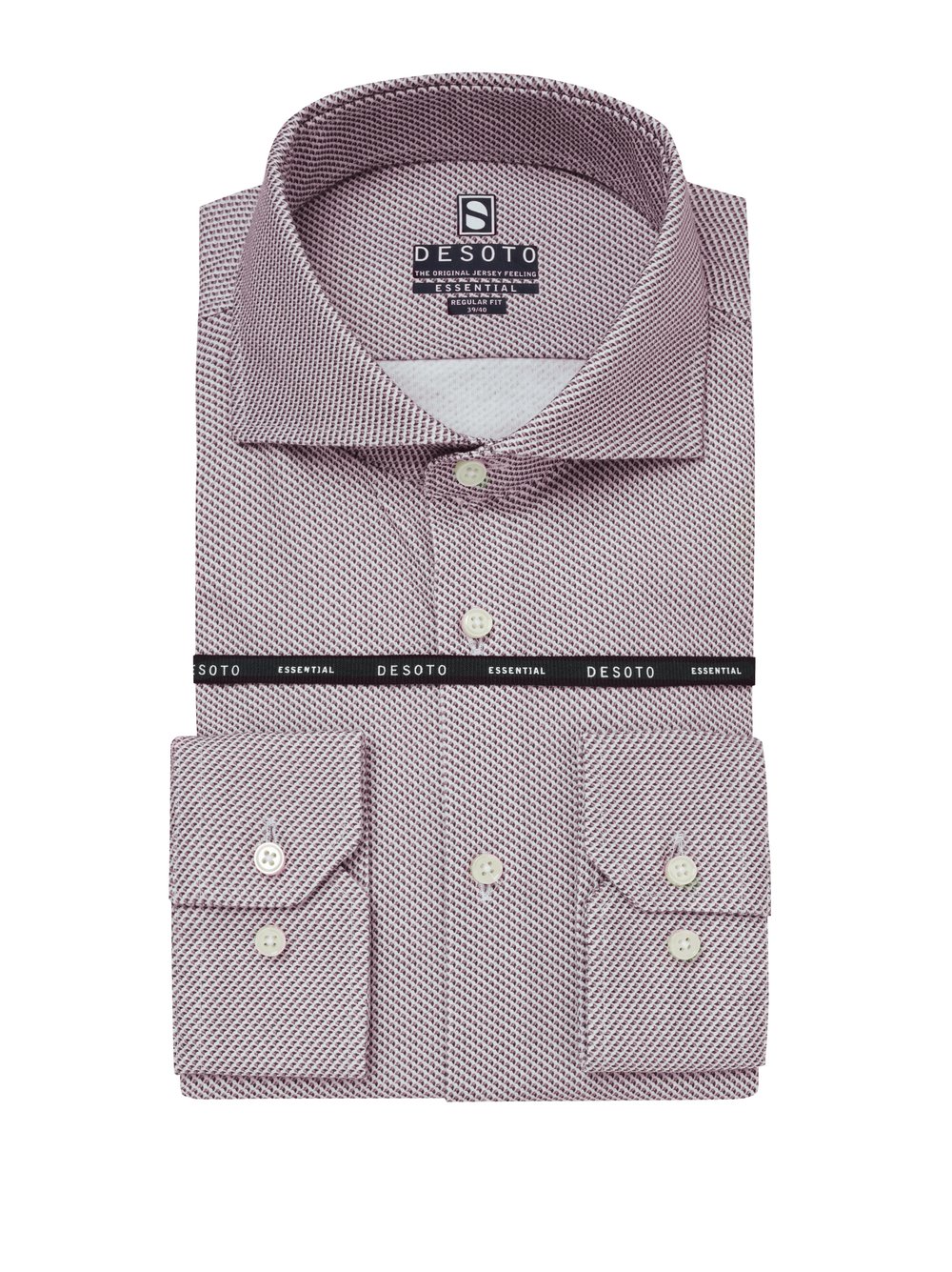Mens shirt essential hai in red minimal, product view