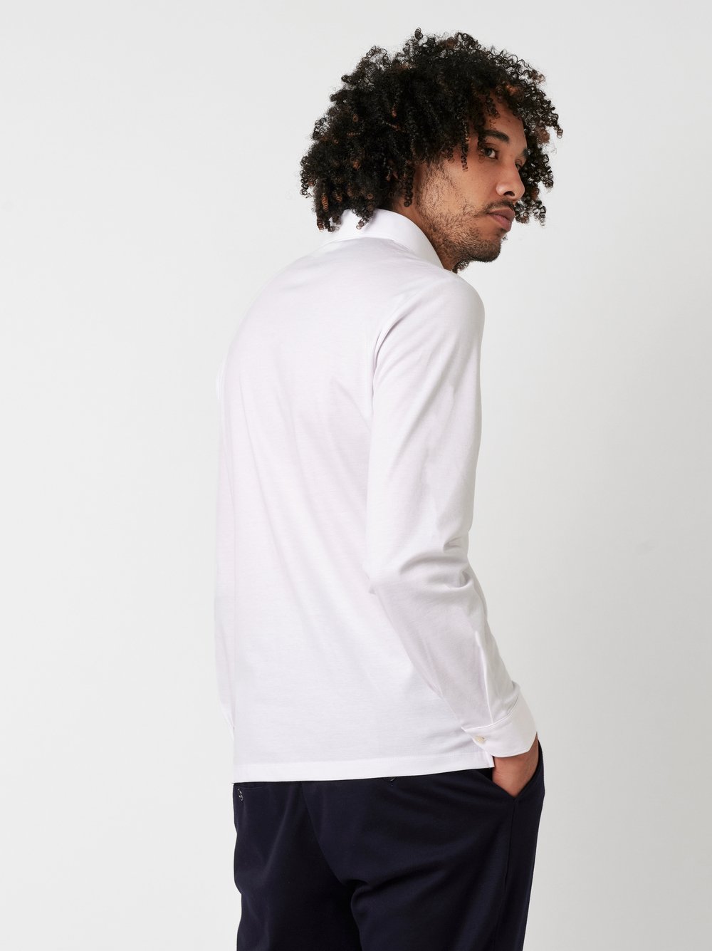 Polo Essential Polo Kent white pique rear view