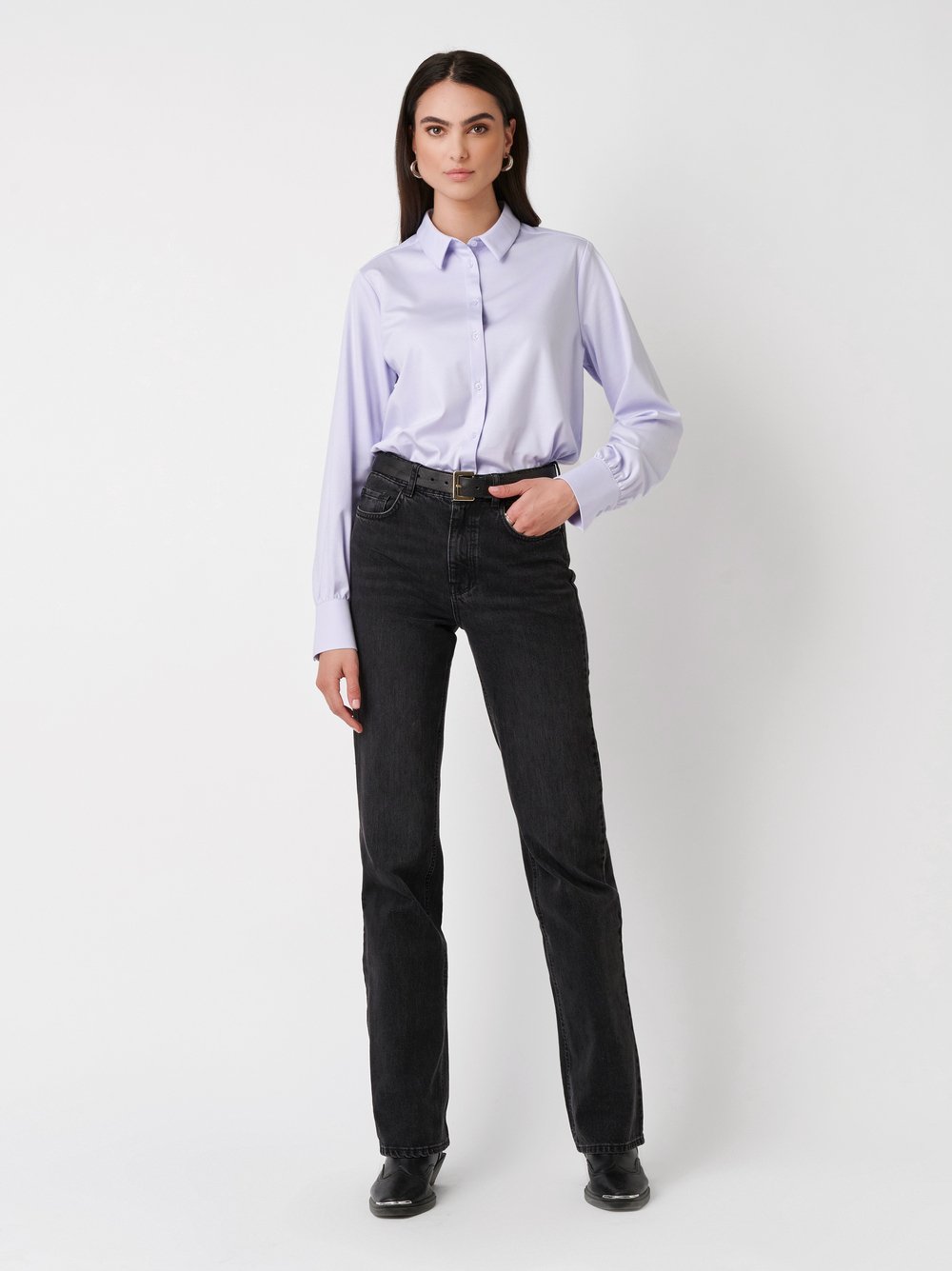 Bluse Lizzy light blue Outfitansicht