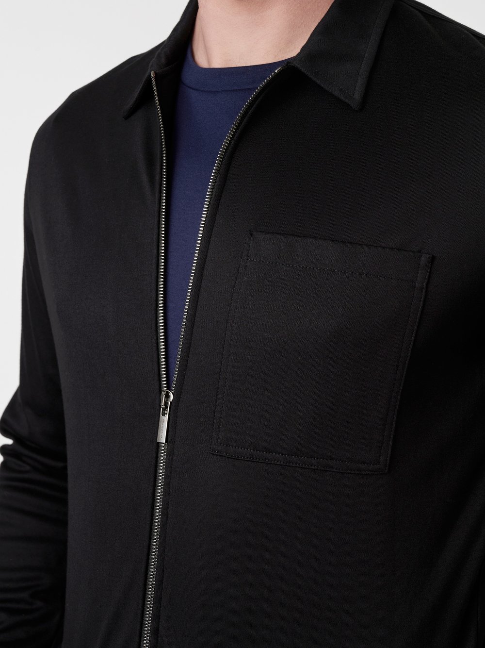 Jacket Luxury Two Ply Jacket black detail view Jacket Luxury Two Ply Jacket black detail view