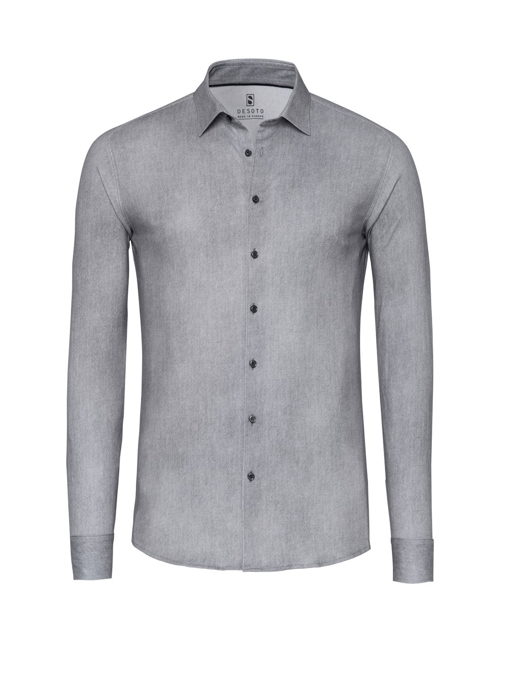 Shirt Casual Kent grey denim hollow