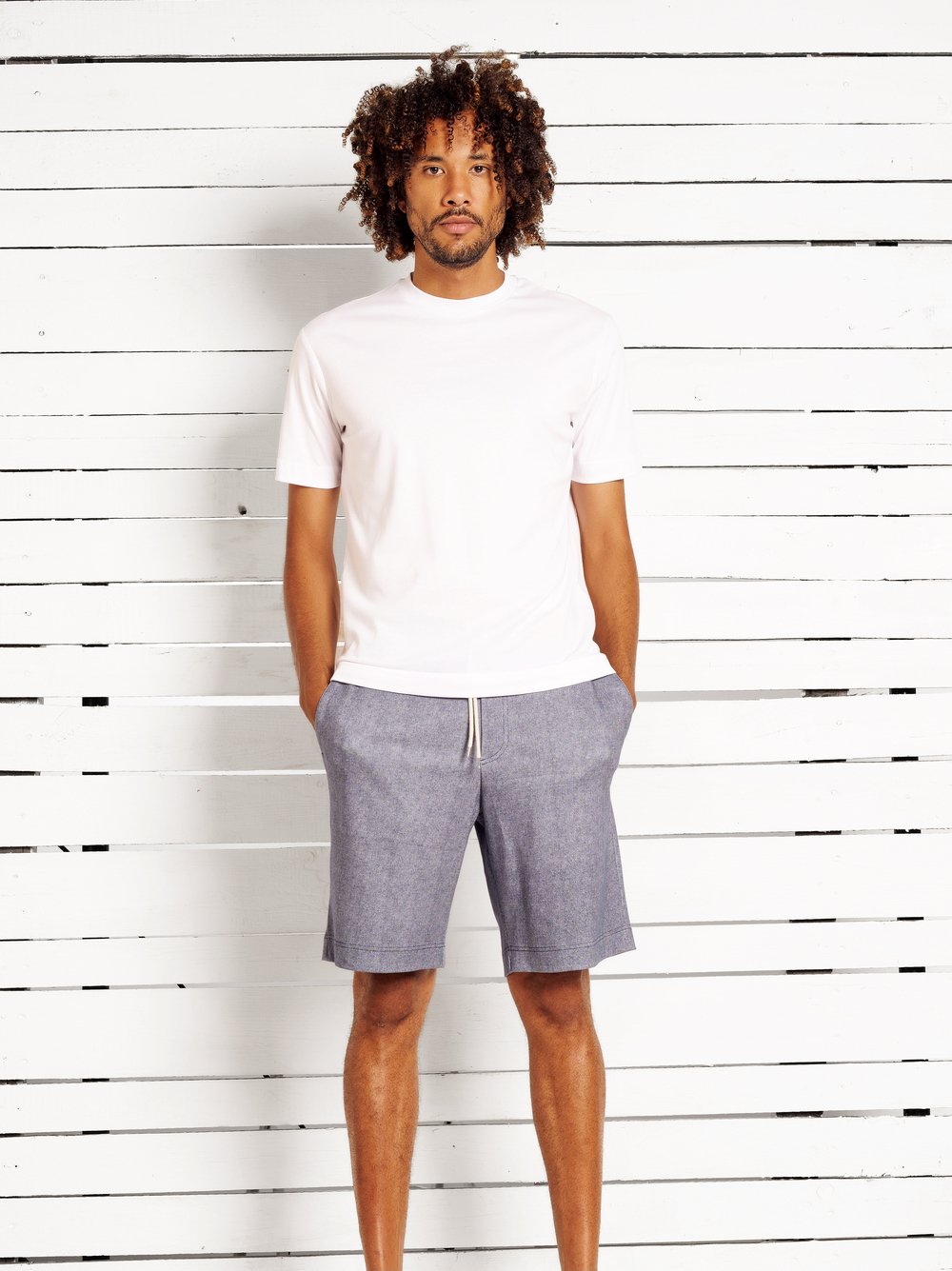 Trousers | Style »Short« navy oxford