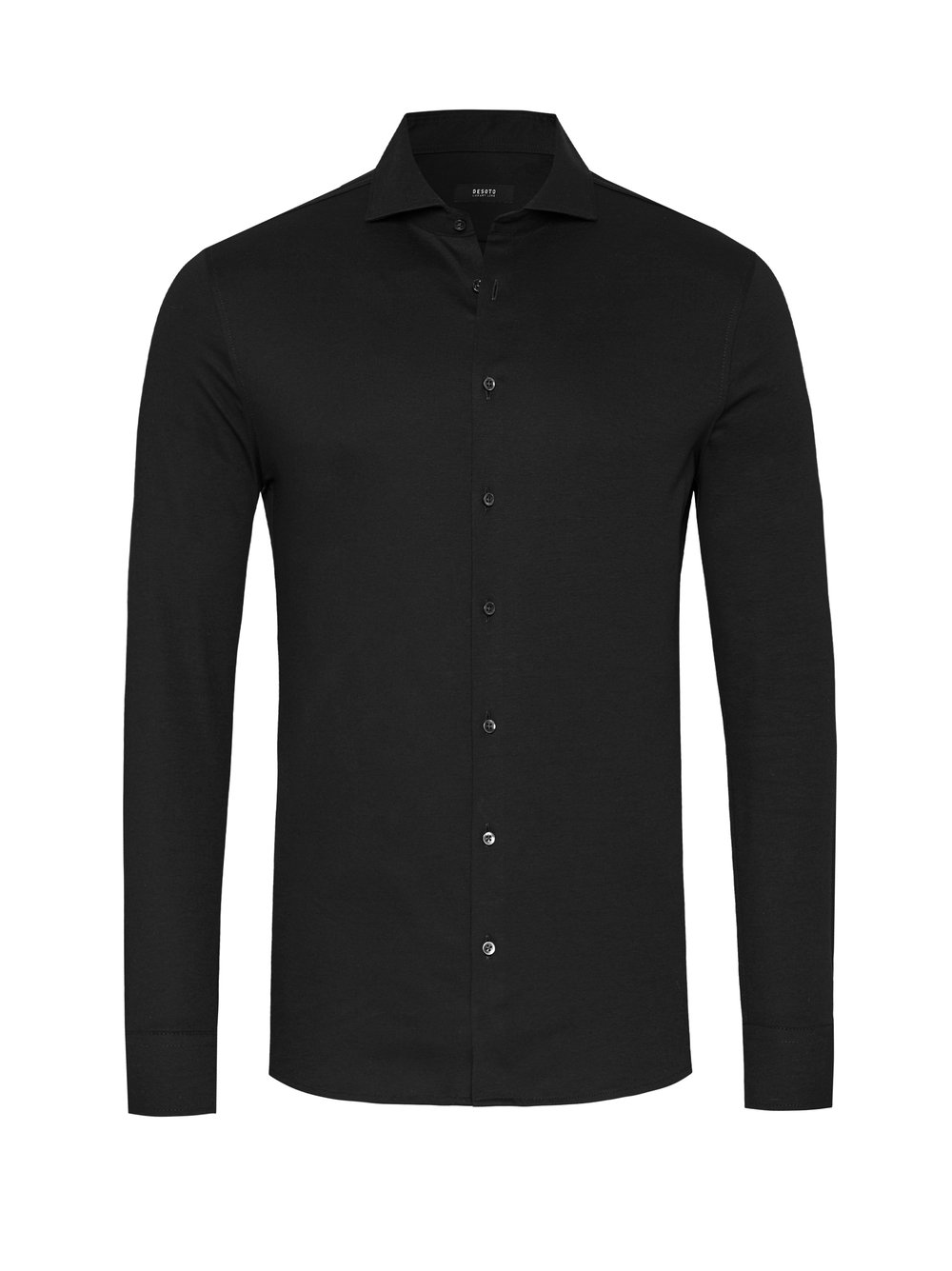Hemd Luxury Hai solid black Freisteller