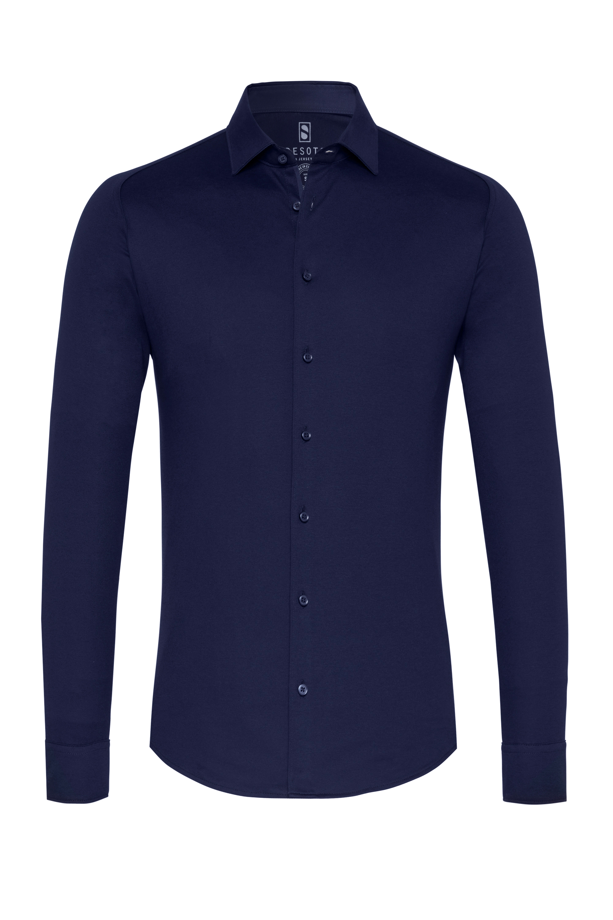 Hemd Casual Kent solid dark navy Freisteller