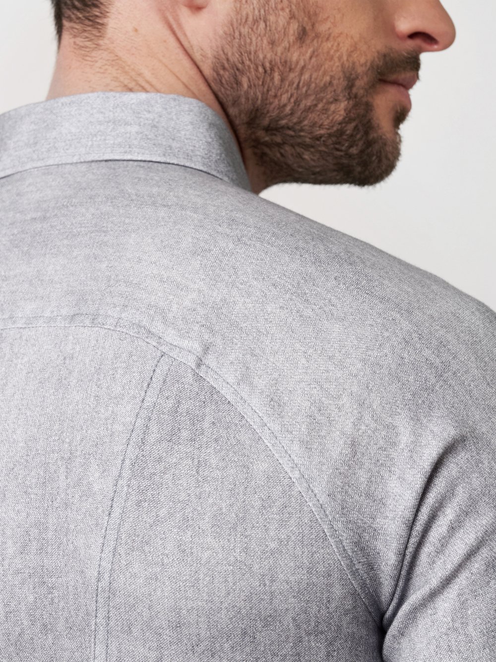 Shirt Casual Kent grey denim detail view