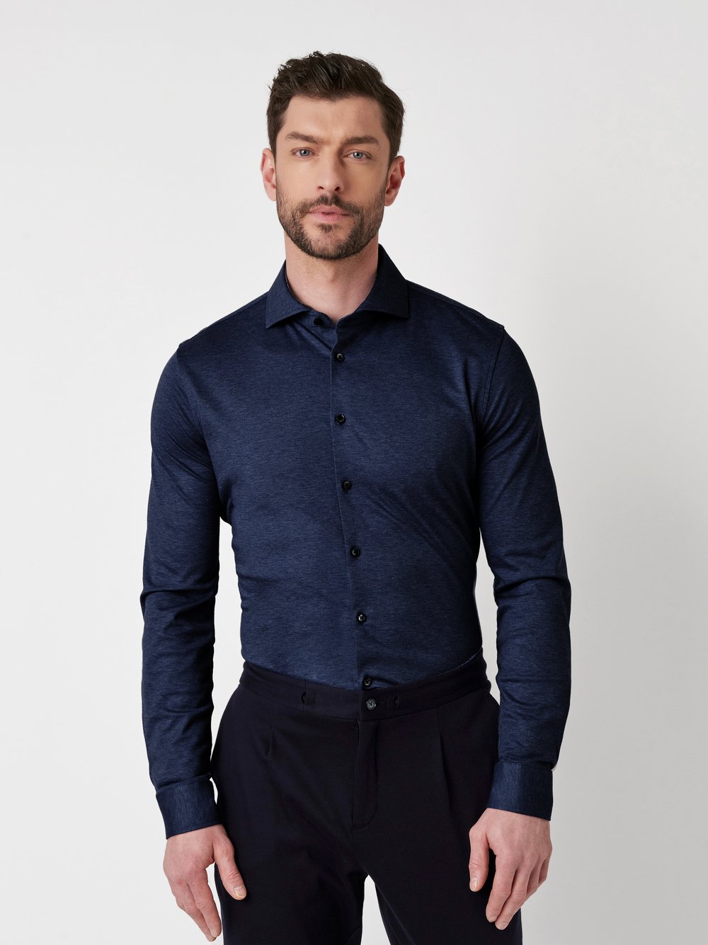 Shirt | Style »Luxury Hai« navy melange