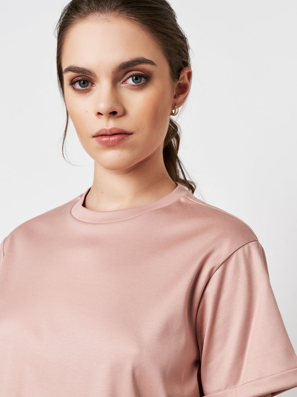 Shirt Alexa salmon detail view Shirt Alexa salmon detail view