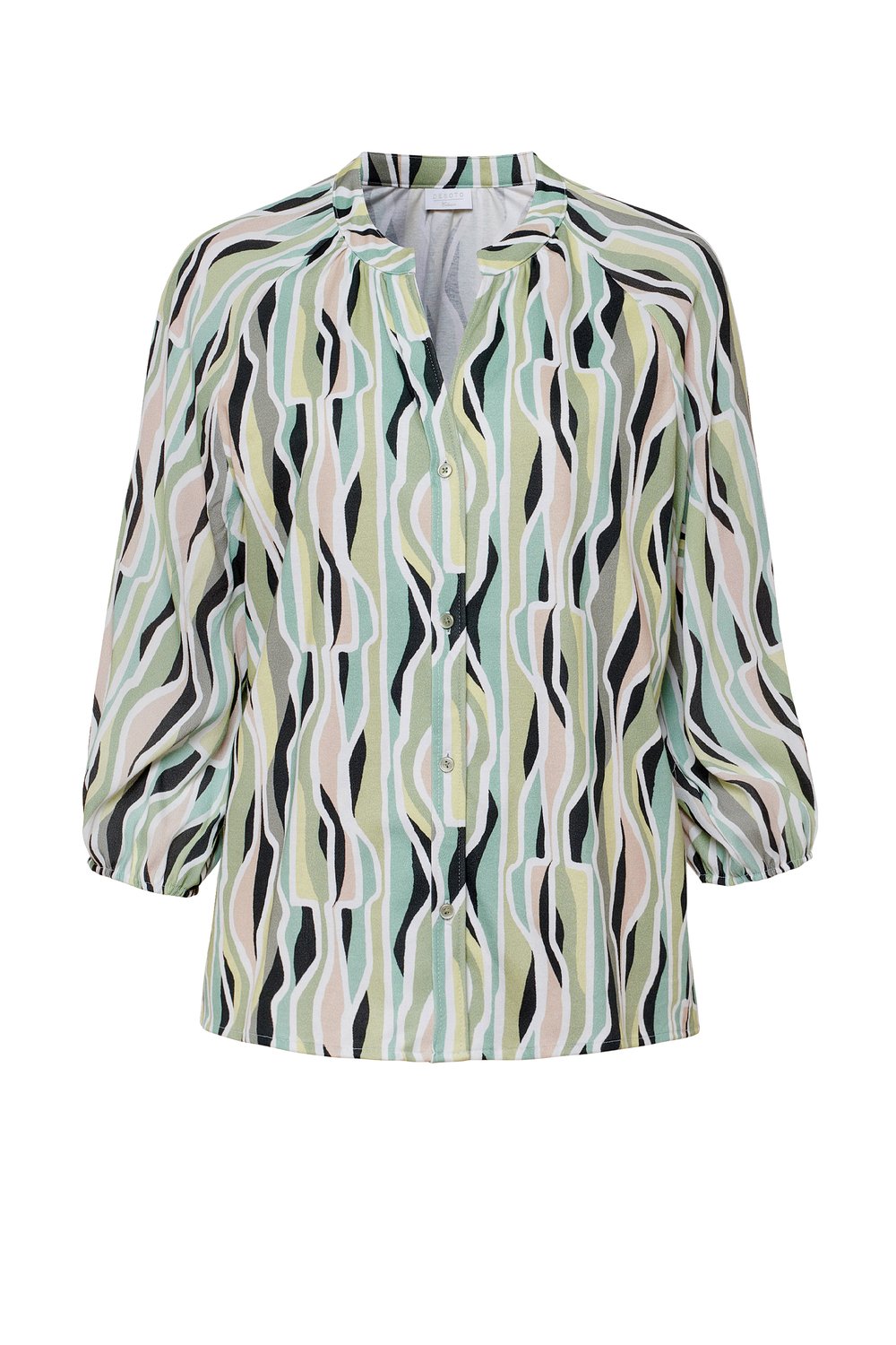 Bluse Lana abstract apple mint black Freisteller Bluse Lana abstract apple mint black Freisteller