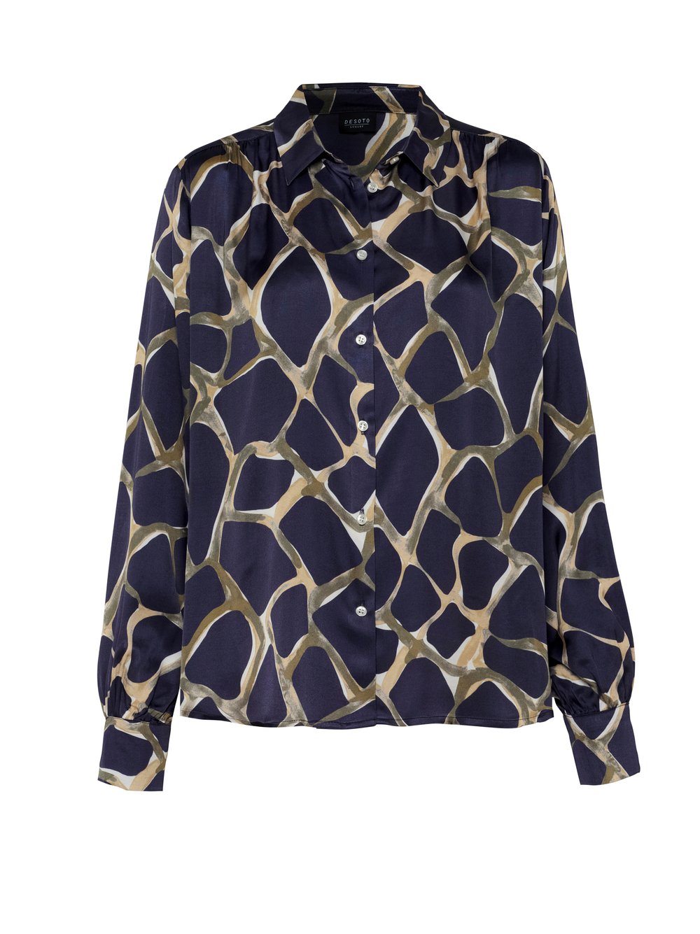 Damenbluse Lena in savanna glow olive, freigestellte Produktansicht