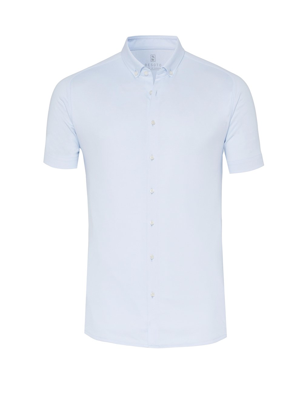 Hemd Modern Button Down solid blue Freisteller
