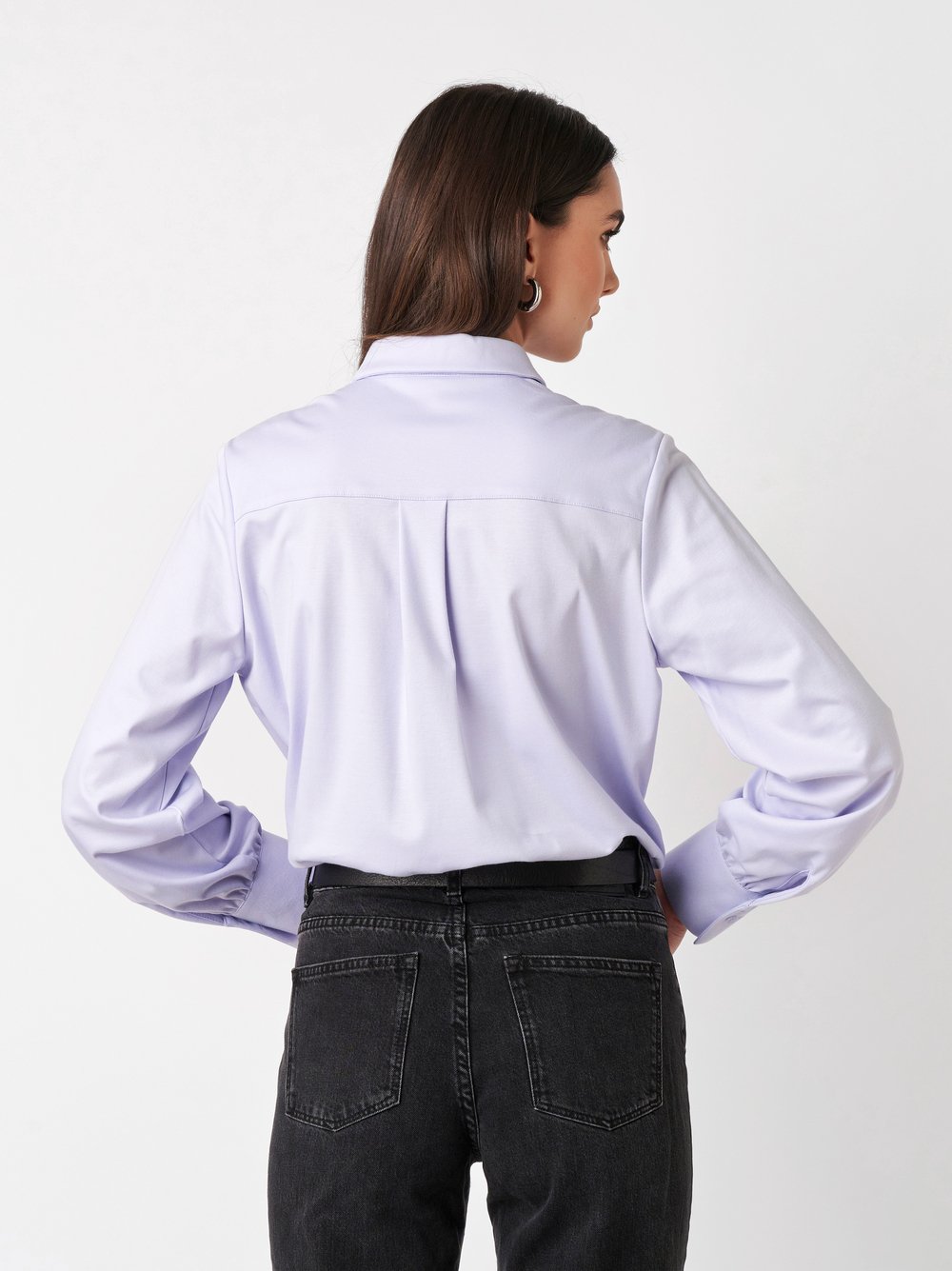 Bluse Lizzy light blue Rueckansicht