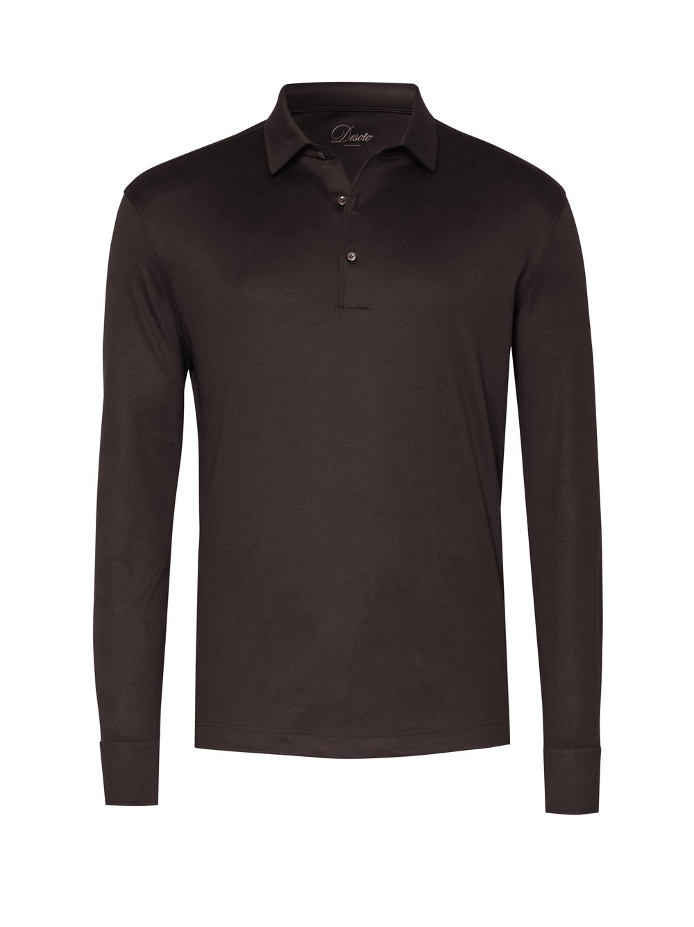 Polo Luxury Two Ply Polo Revers solid brown hollow