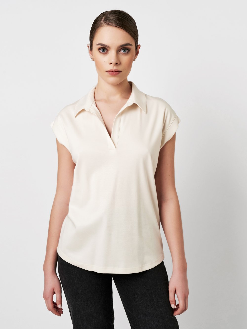 Poloshirt | Style »Fiona« Cream