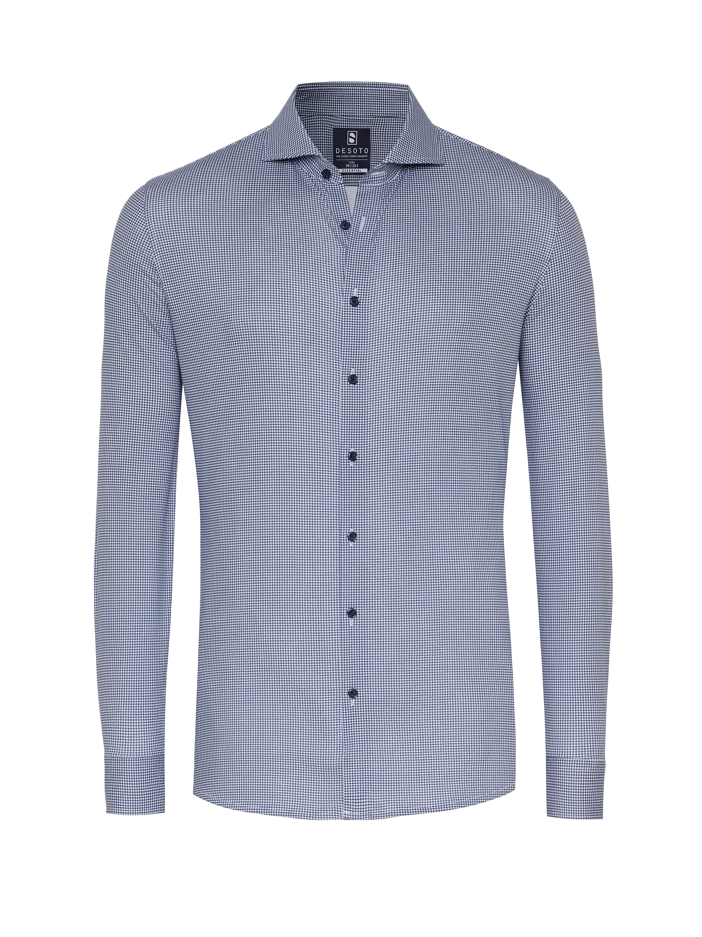 Hemd Essential Hai navy houndstooth Freisteller Hemd Essential Hai navy houndstooth Freisteller