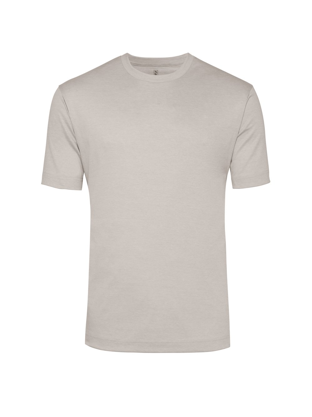 Mens T-shirt casual roundneck in light sonte pique, product view