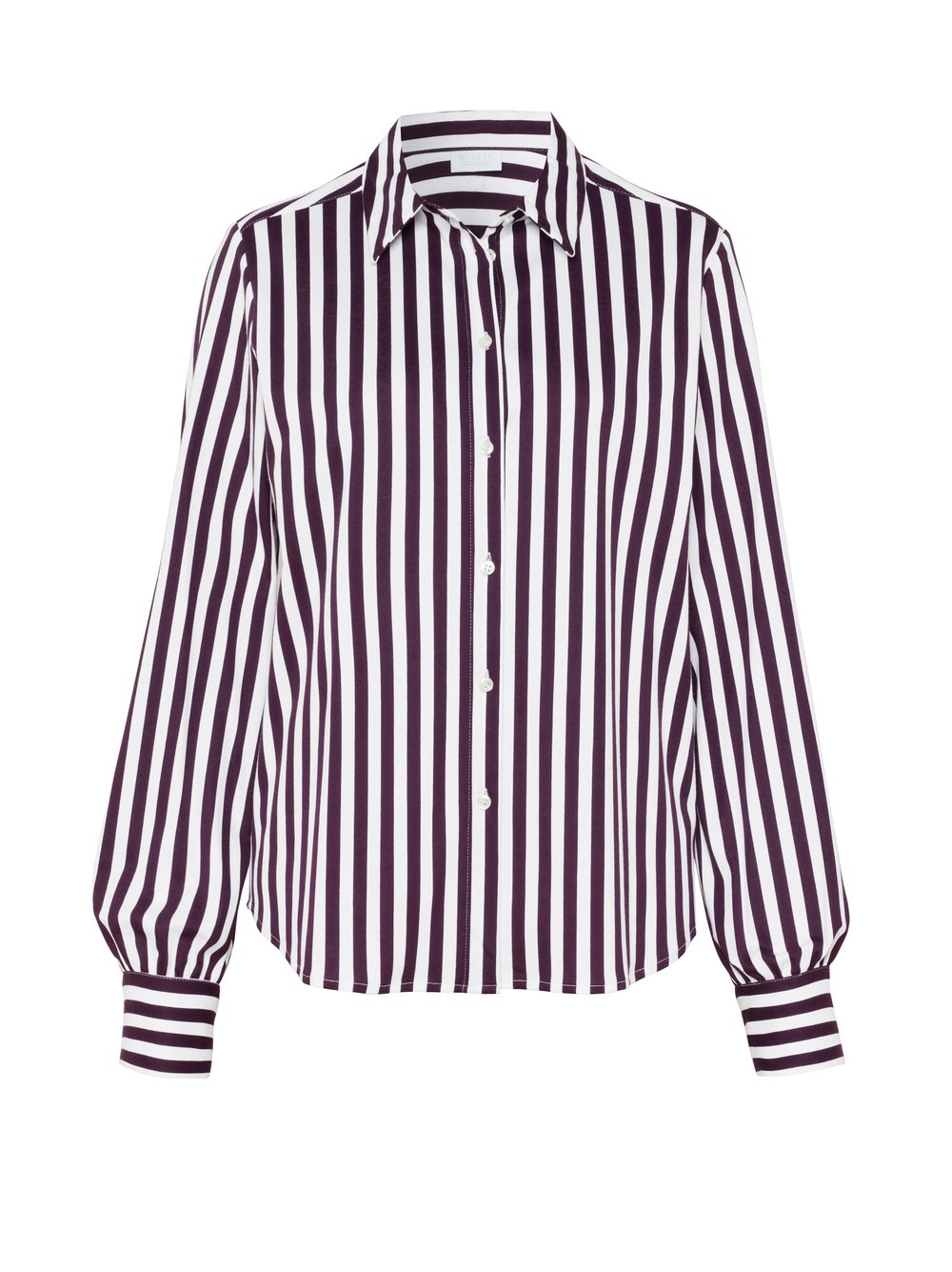 Womens blouse Lizzy in boldstripe burgundy, product view