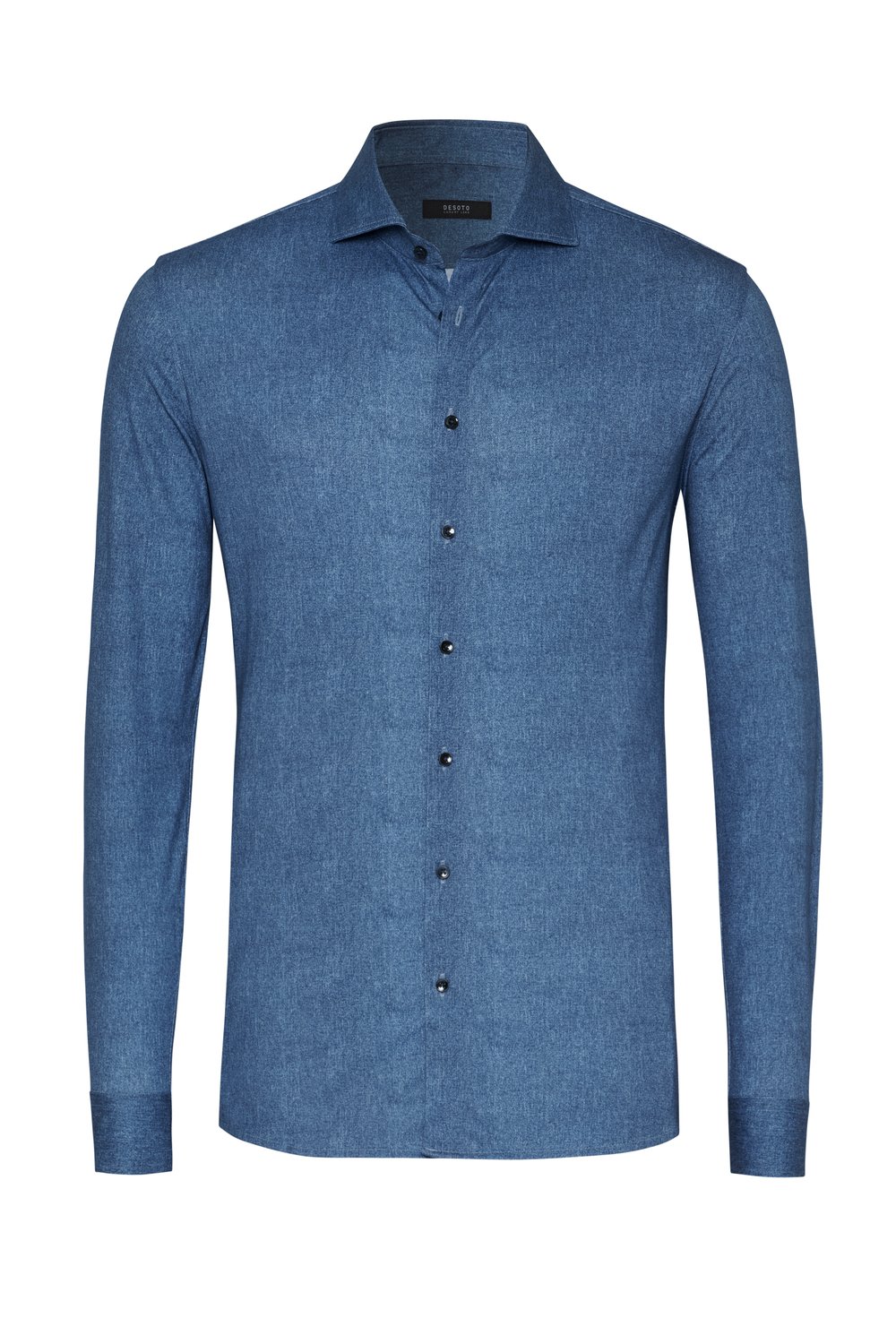 Hemd Luxury Hai blue bleached denim optic Freisteller Hemd Luxury Hai blue bleached denim optic Freisteller