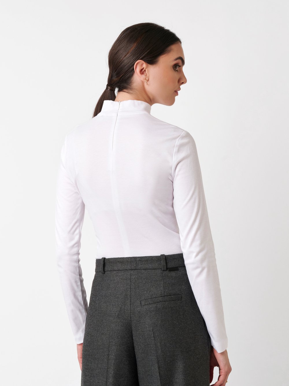 Pullover Anna white popeline Rueckansicht
