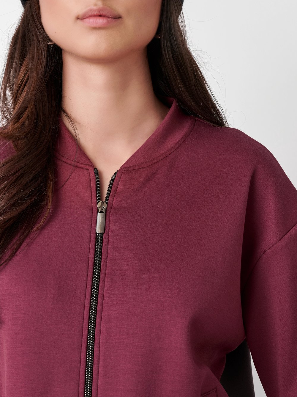 Jacket Selma burgundy detail view