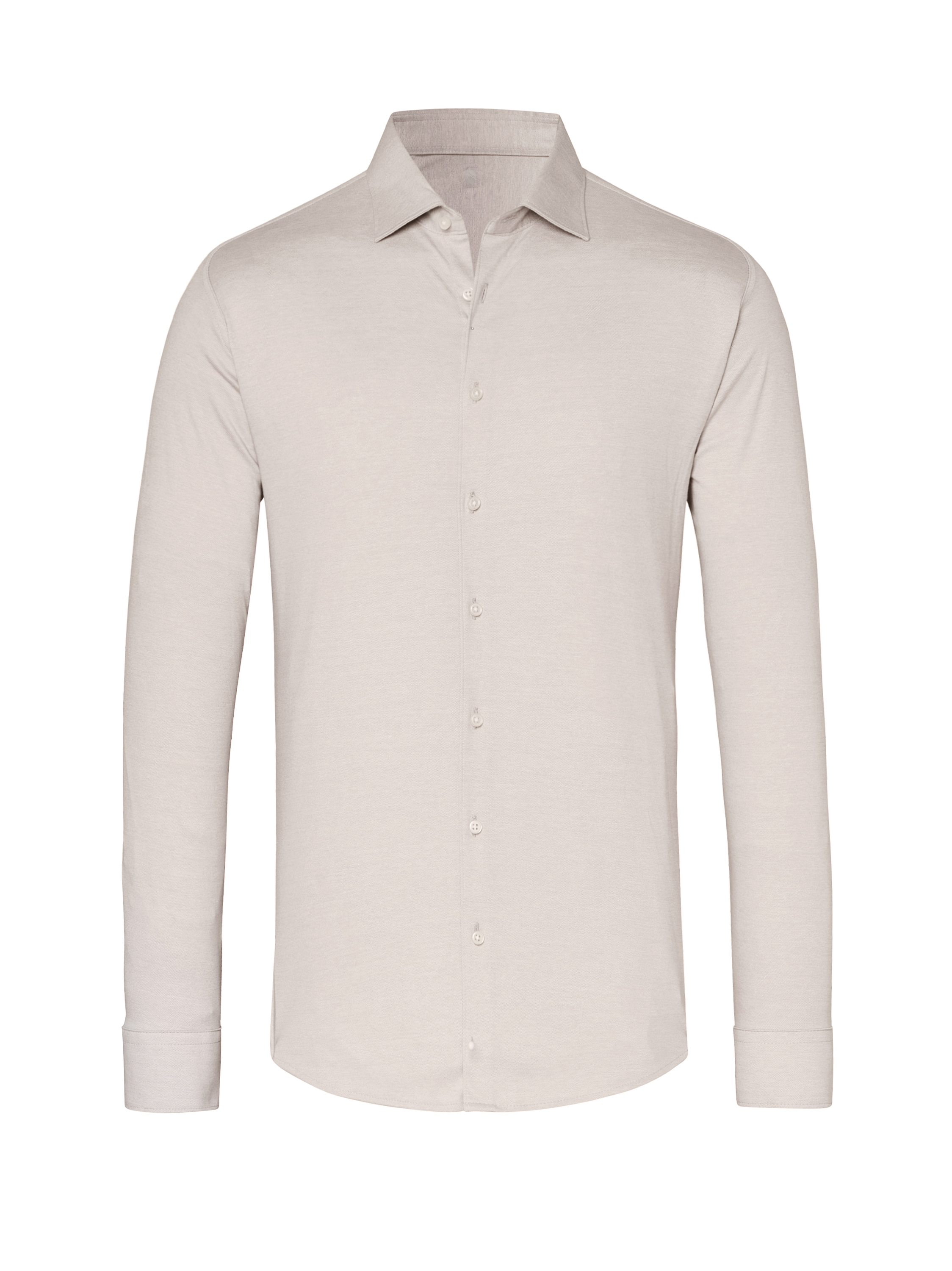 Mens shirt casual kent in light sonte pique, product view