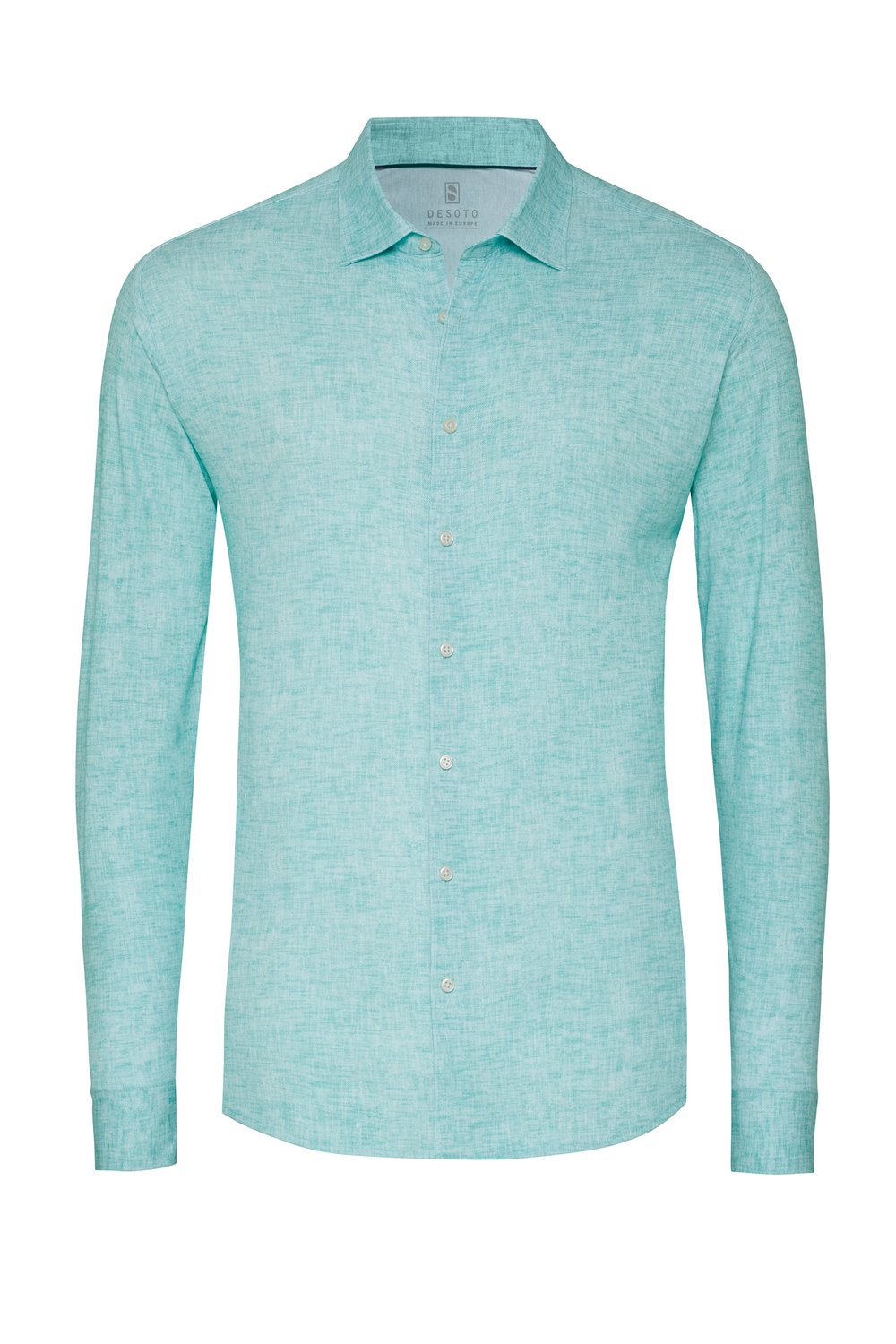 Hemd Casual Kent monochrome linen green Freisteller