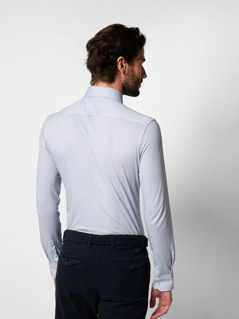 Hemd Essential Hai navy dots Rueckansicht Hemd Essential Hai navy dots Rueckansicht