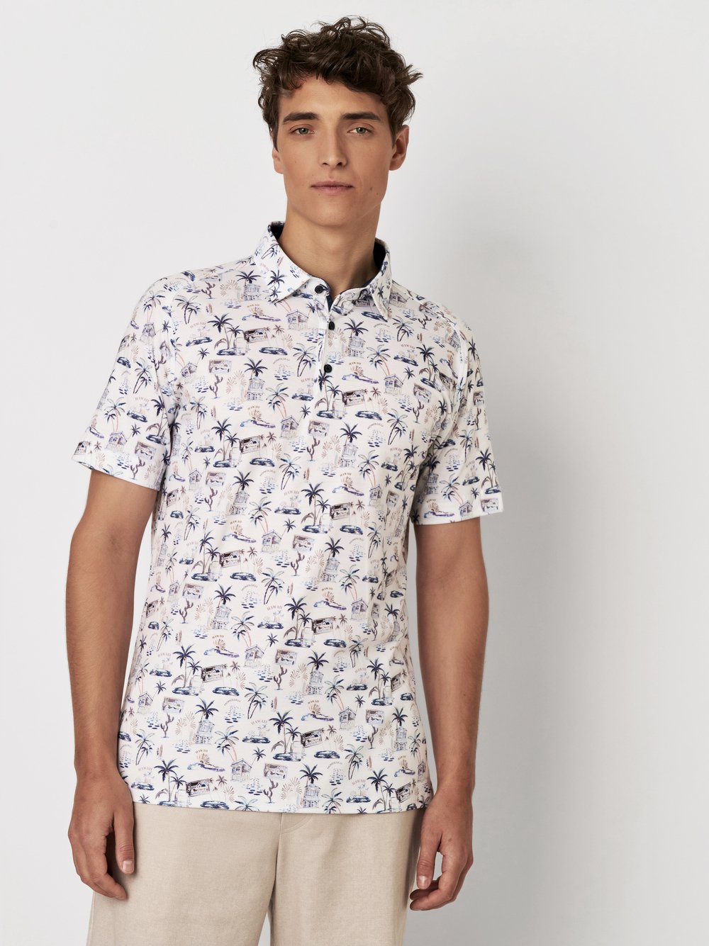 Polo | Style »Casual Polo Kent« blue hawaii