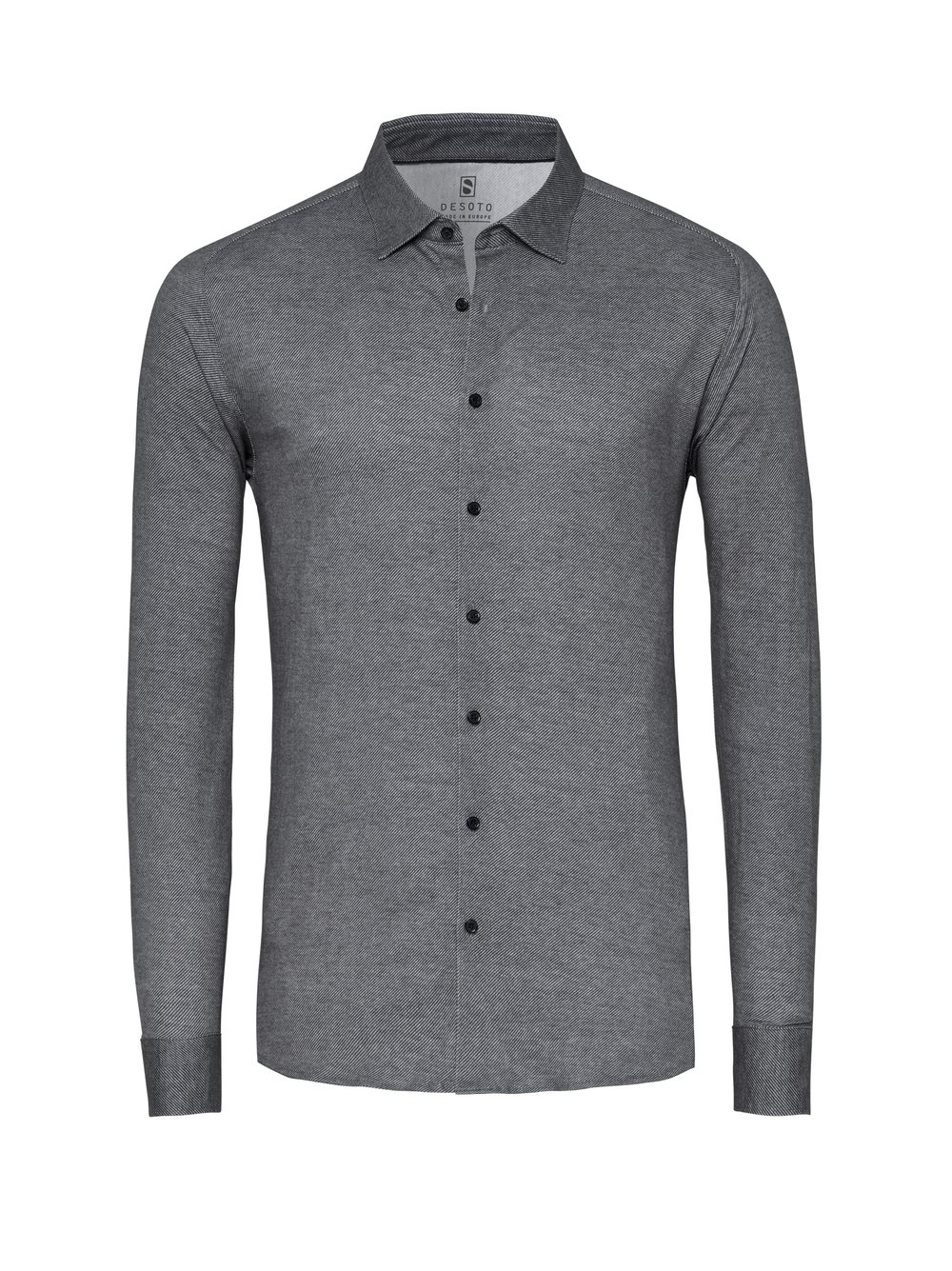 Shirt Casual Kent grey twill hollow