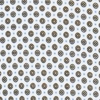 white with green dots