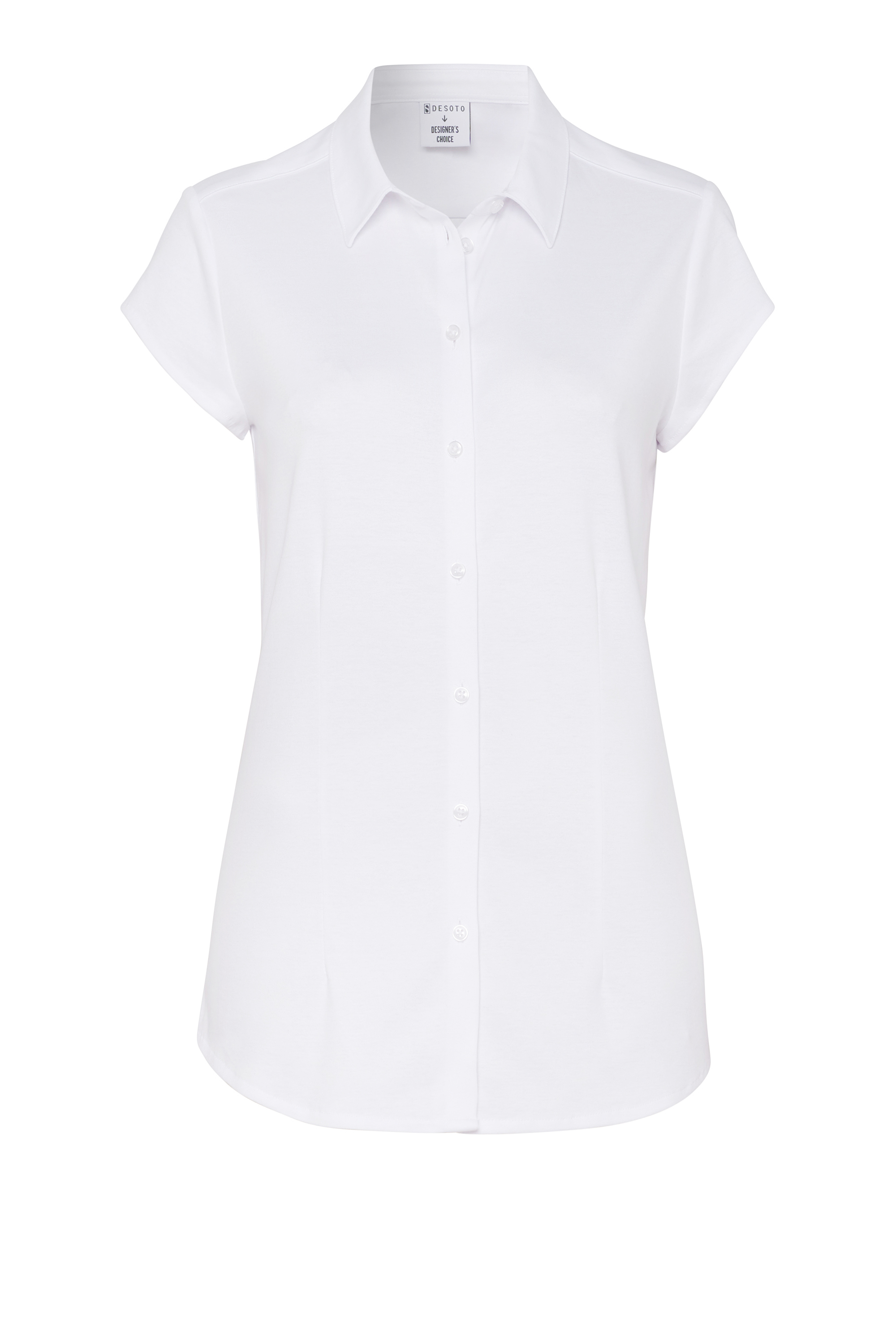 Bluse Pia solid white Freisteller