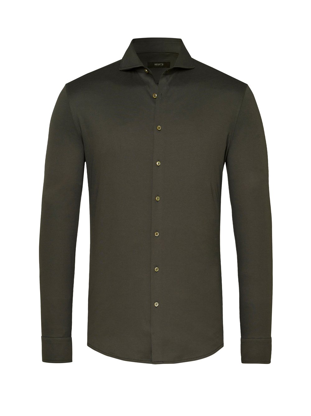 Hemd Luxury Hai deep moss solid Freisteller