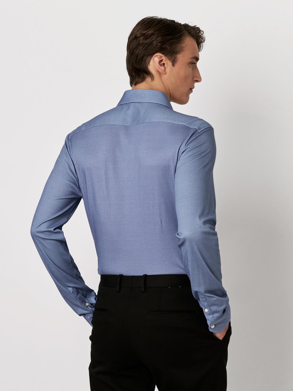 Shirt Essential Hai blue fake rear view Shirt Essential Hai blue fake rear view