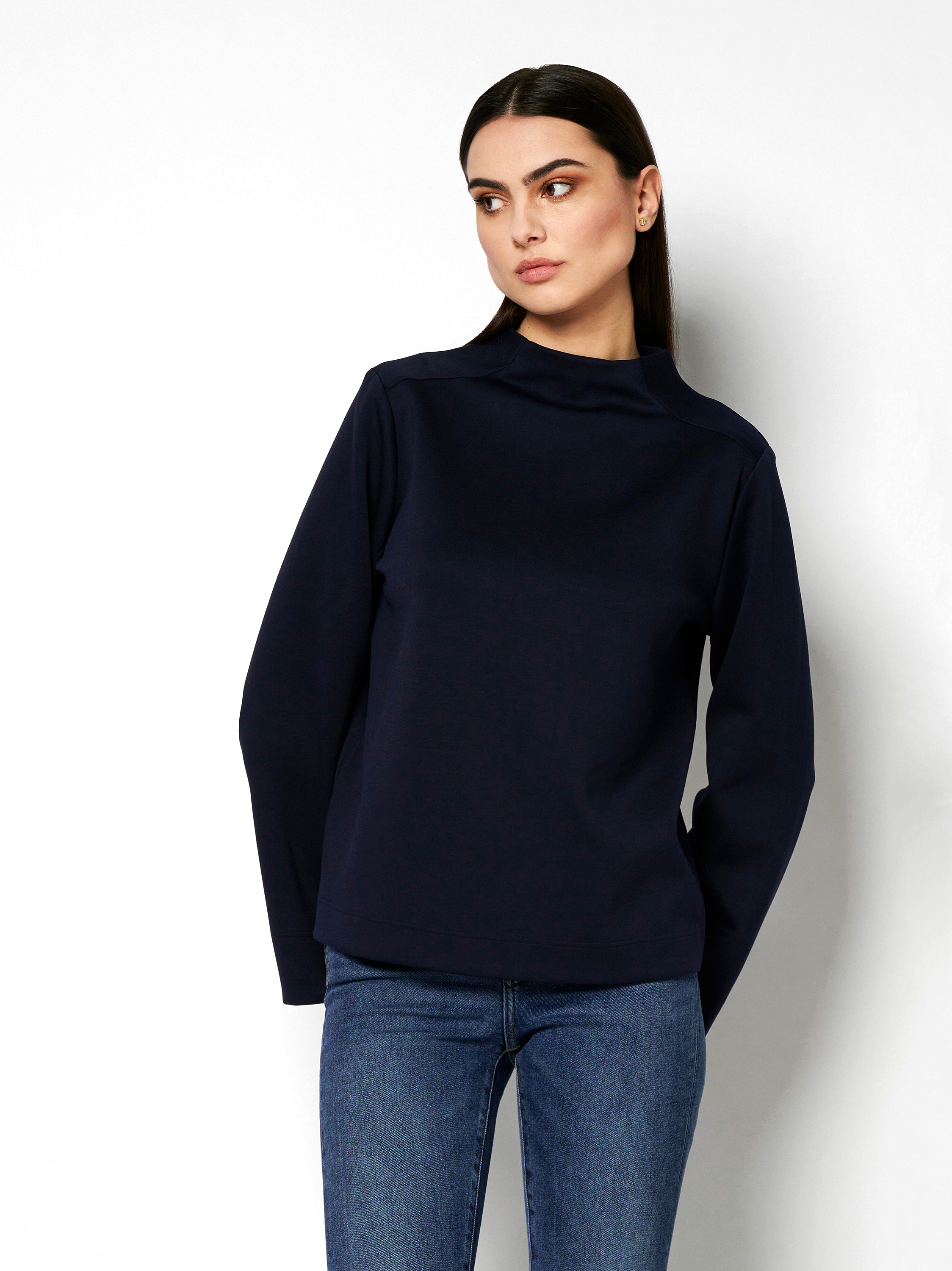Sweater | Style »Alessia« solid ocean