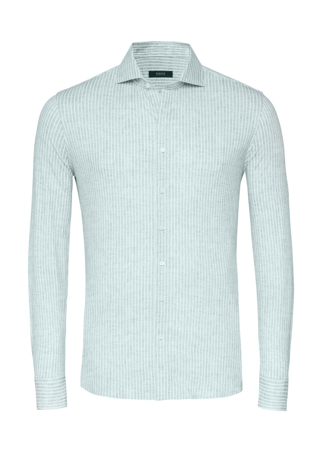 Shirt Luxury Hai green linen stripes hollow Shirt Luxury Hai green linen stripes hollow