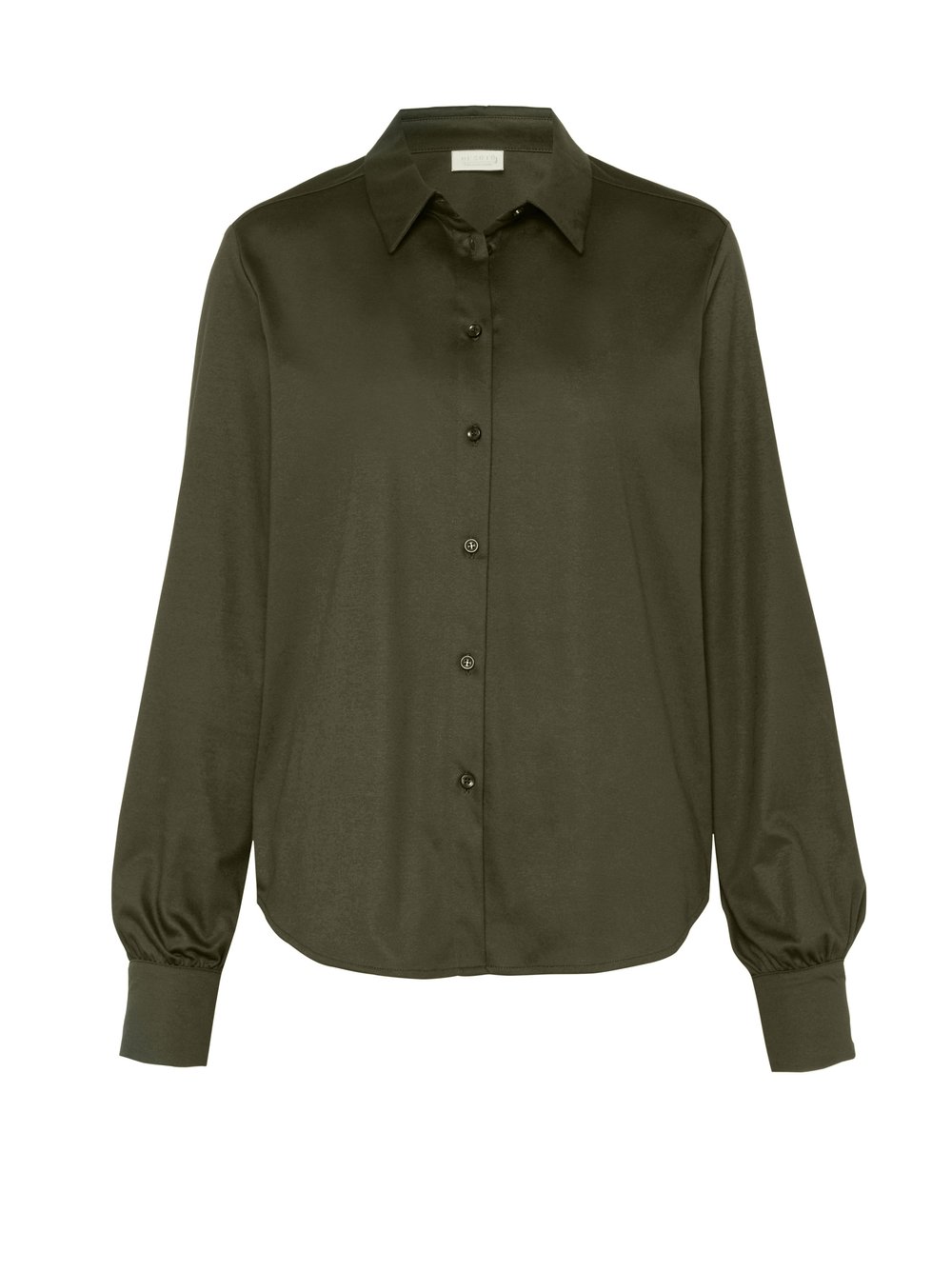 Damenbluse Lizzy in olive, freigestellte Produktansicht