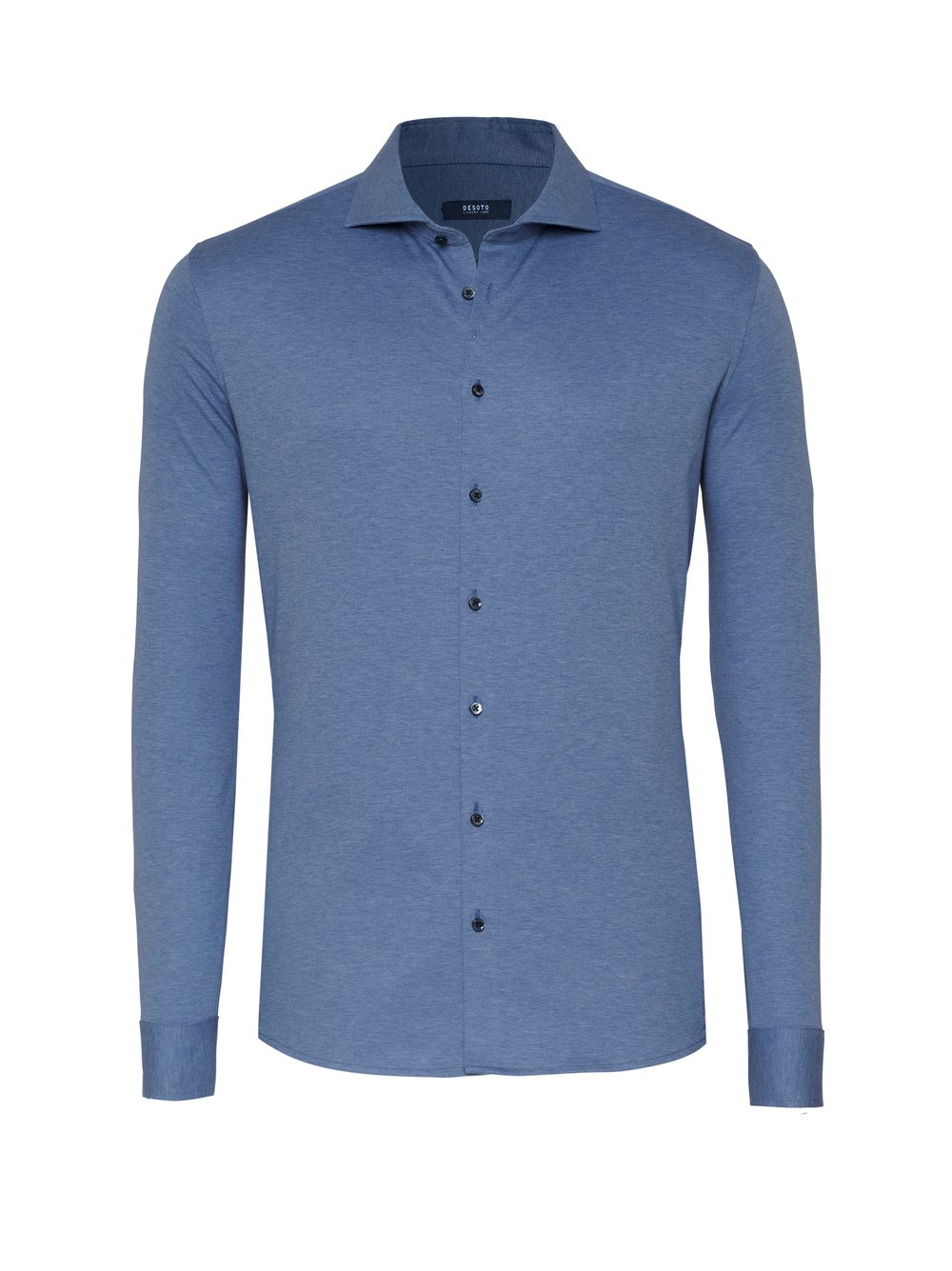 Shirt Luxury Hai blue melange hollow