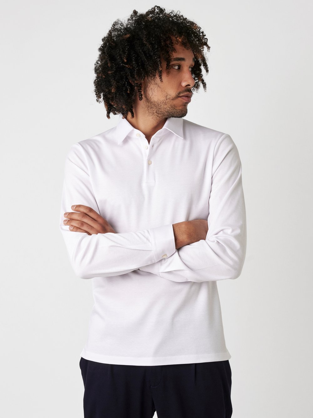 Polo | Style »Essential Polo Kent« white piqué