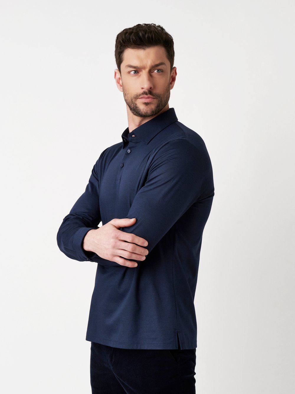 Polo | Style »Essential Polo Kent« navy piqué
