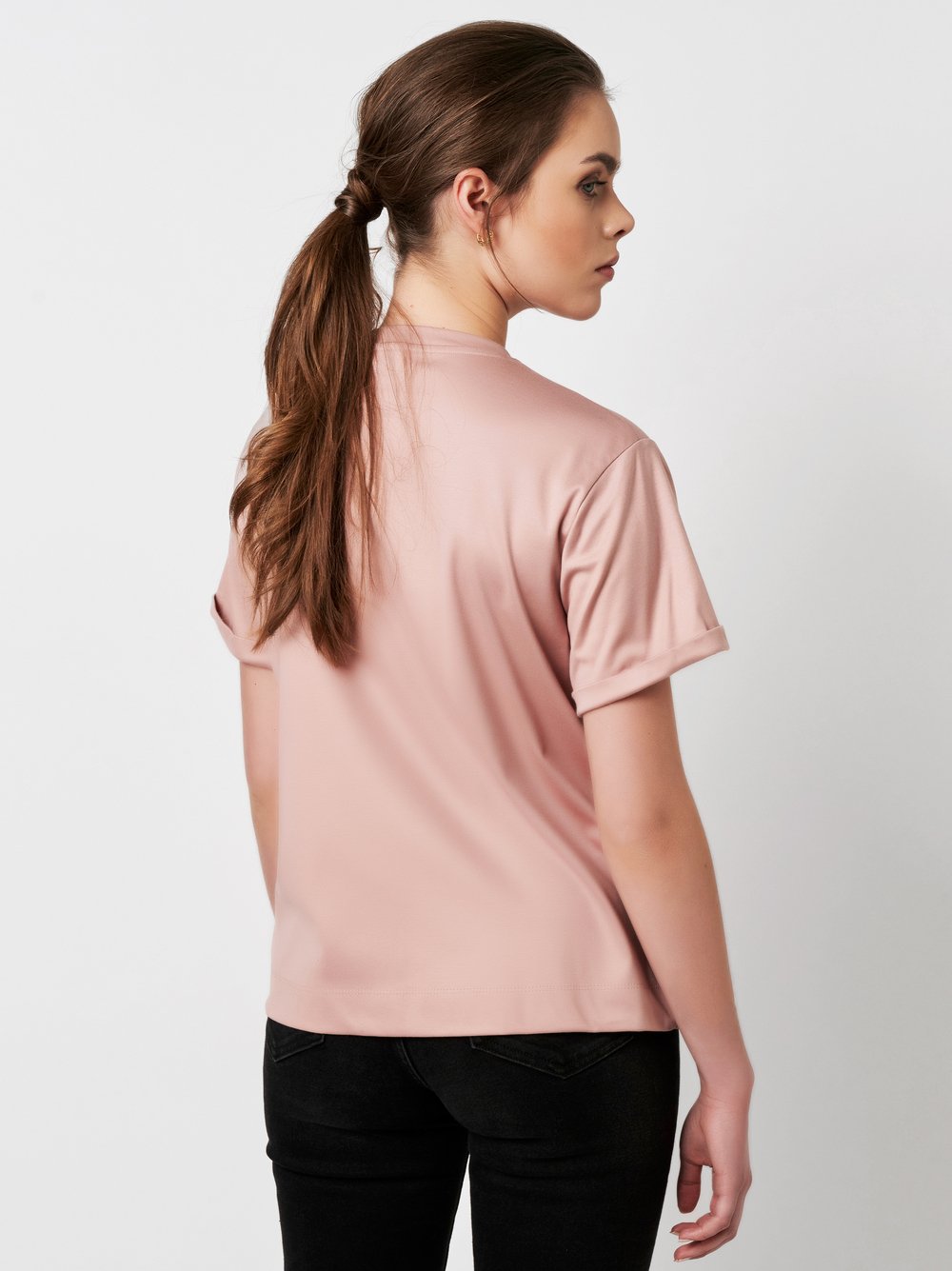 Shirt Alexa salmon rear view Shirt Alexa salmon rear view