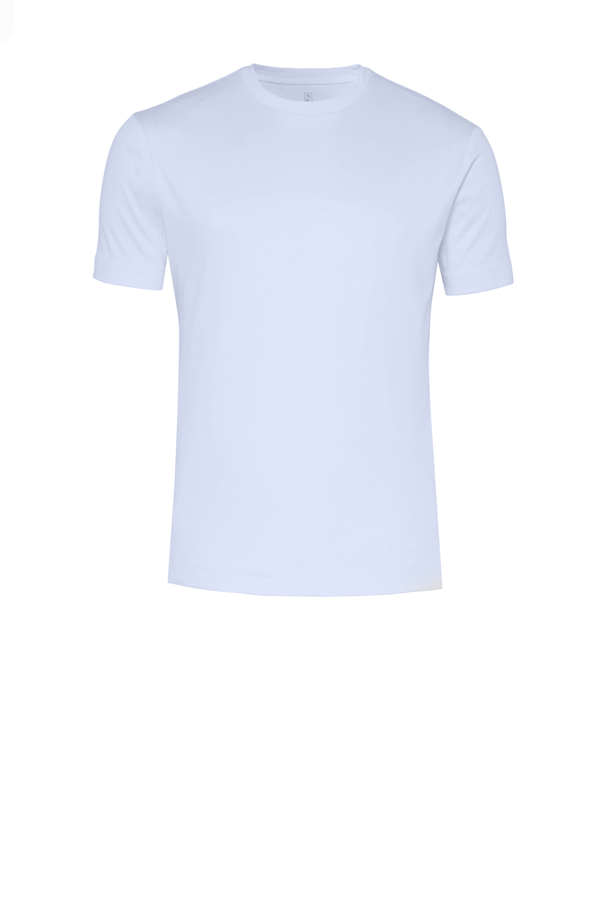Hellblaues Herren-T-Shirt mit Rundhalsausschnitt auf weißem Hintergrund – Hero-Teaser zur DESOTO Shirts-Kollektion