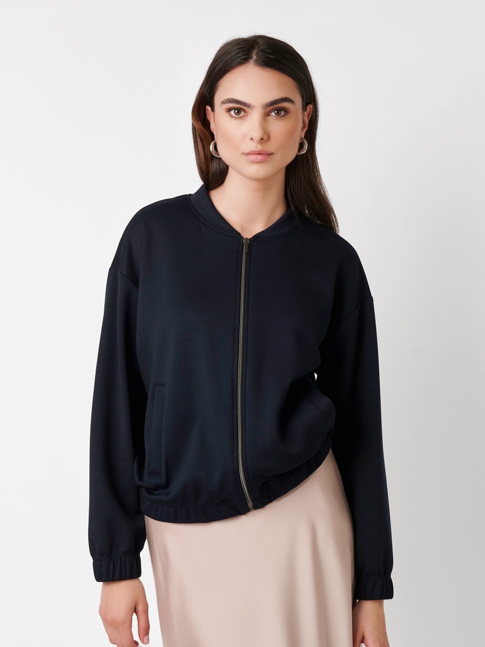 Jacket Selma dark blue front view